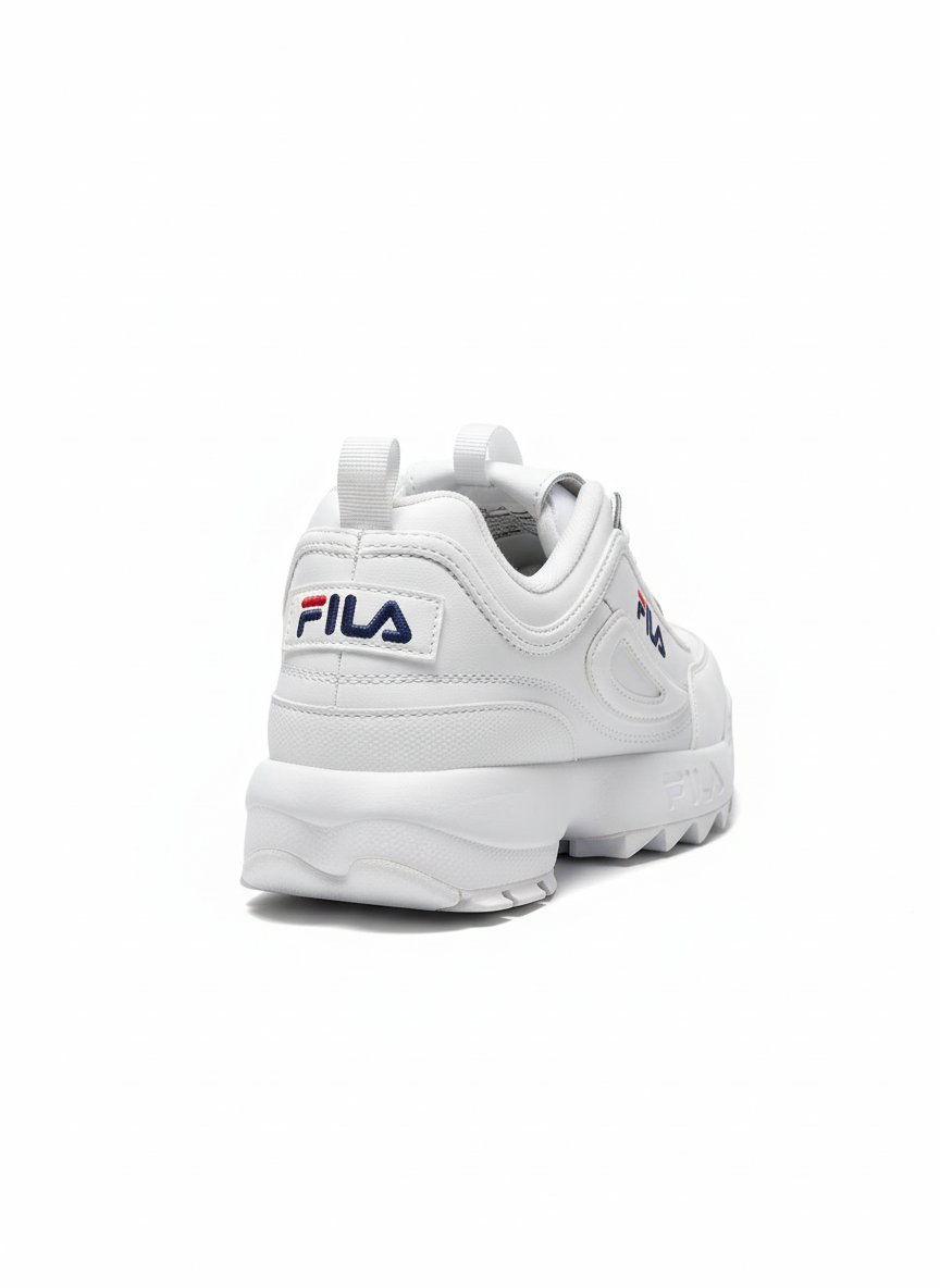 Fila Disruptor Sneakers (Triple White – Chunky Sole)-& Size: EU: 39 PK: 6.5