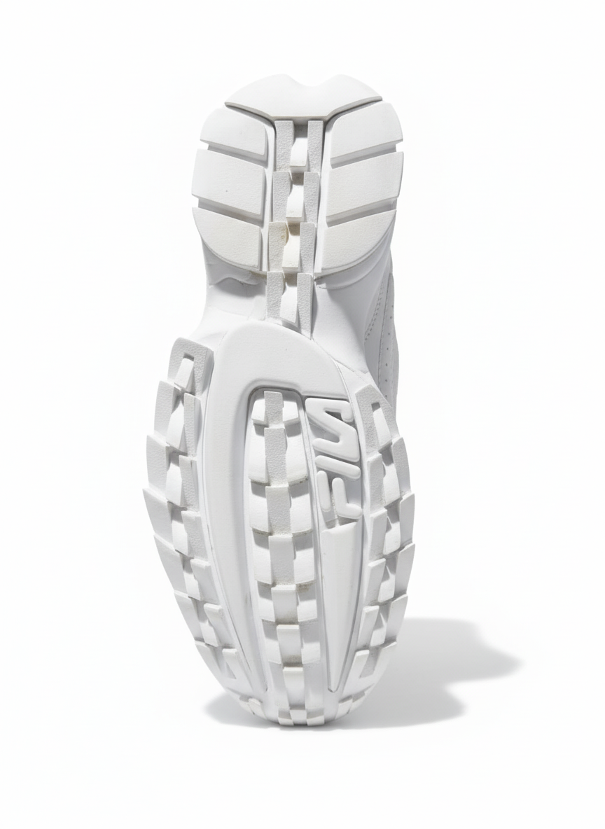 Fila Disruptor Sneakers (Triple White – Chunky Sole)-& Size: EU: 39 PK: 6.5