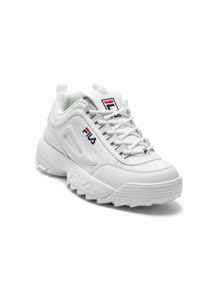Fila Disruptor Sneakers (Triple White – Chunky Sole)-& Size: EU: 39 PK: 6.5