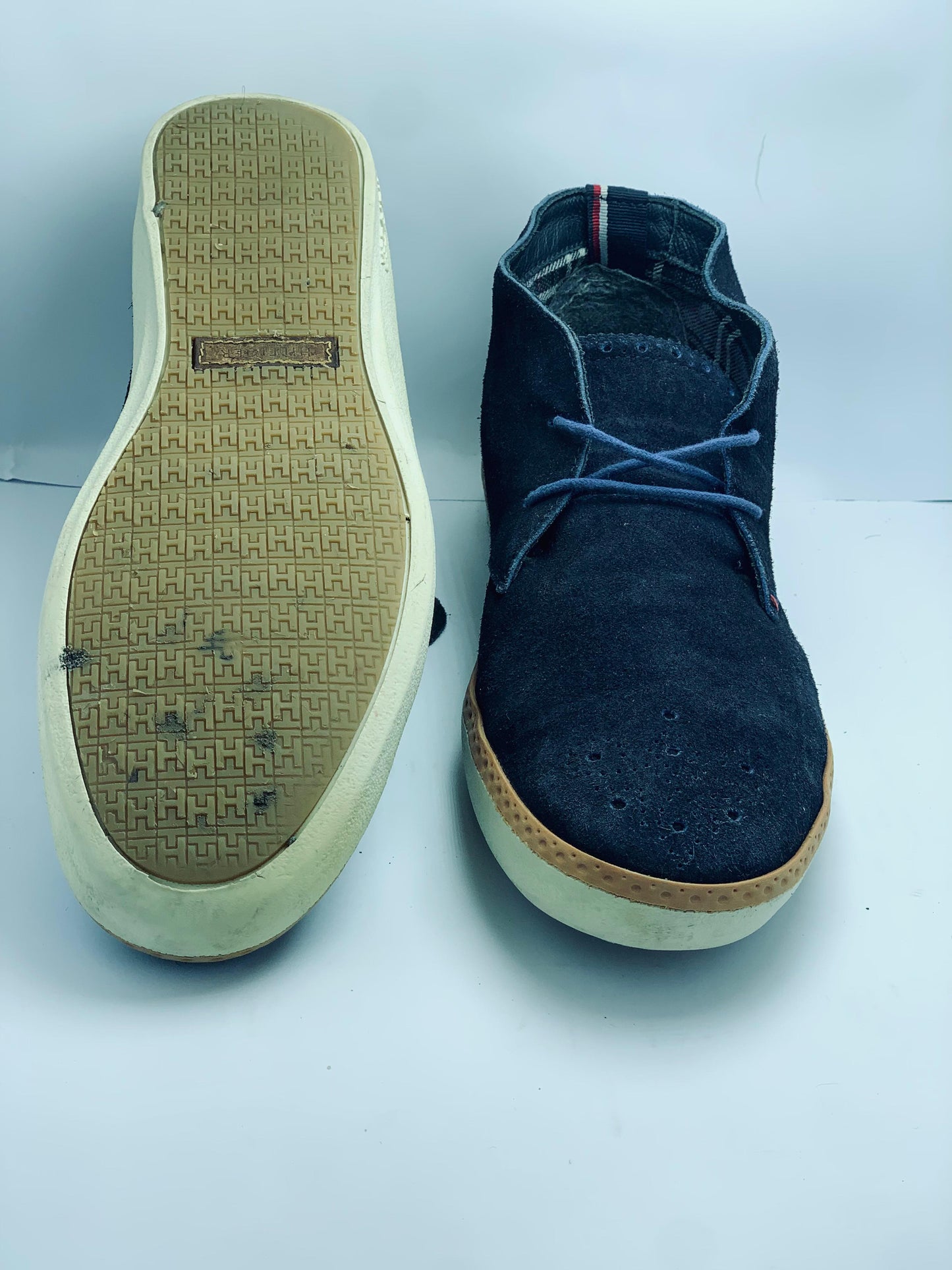 Tommy Hilfiger Blue Suede Boots Size EUR 42 UK 8