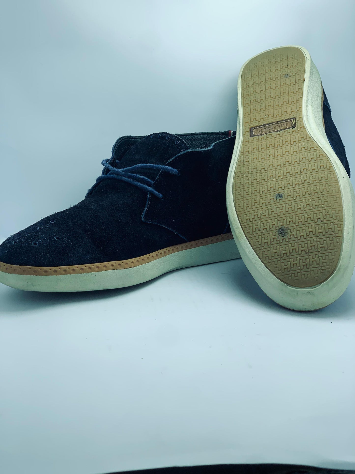 Tommy Hilfiger Blue Suede Boots Size EUR 42 UK 8