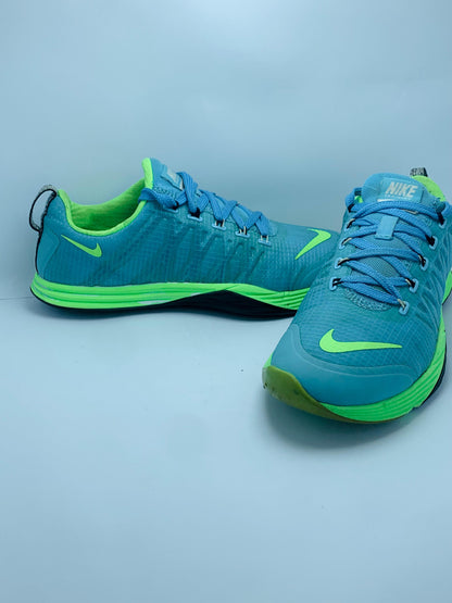 Nike Lunar Cross Element Athletic Shoes Clear Blue Neon, Size: EUR 40 / UK 6 / PAK 6
