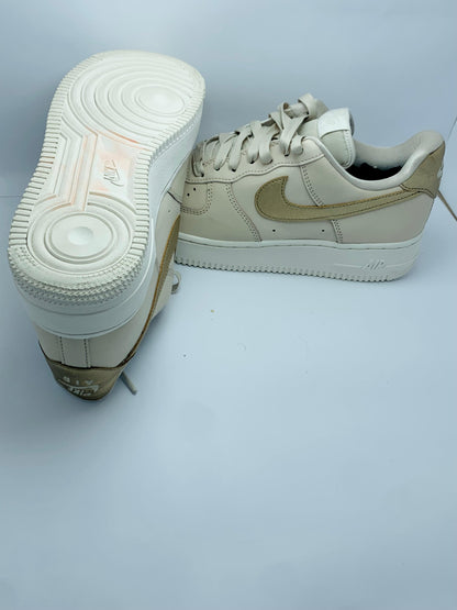 Nike Air Force 1 07 Sanddrift Metallic Gold Size EUR 39 UK 6