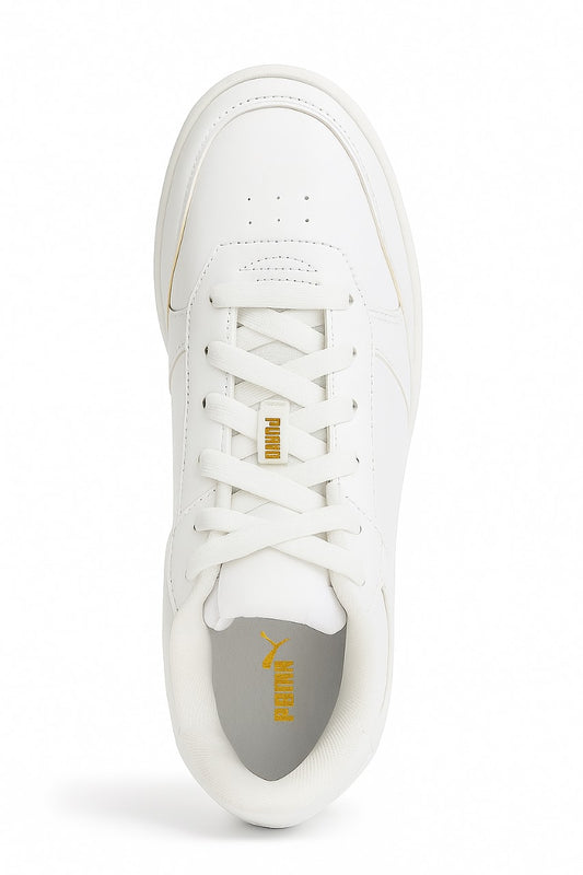 Puma Lifestyle Sneaker (White / Gold Logo) / Size:  EU: 42  PK: 8