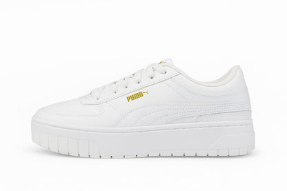 Puma Lifestyle Sneaker (White / Gold Logo) / Size:  EU: 42  PK: 8