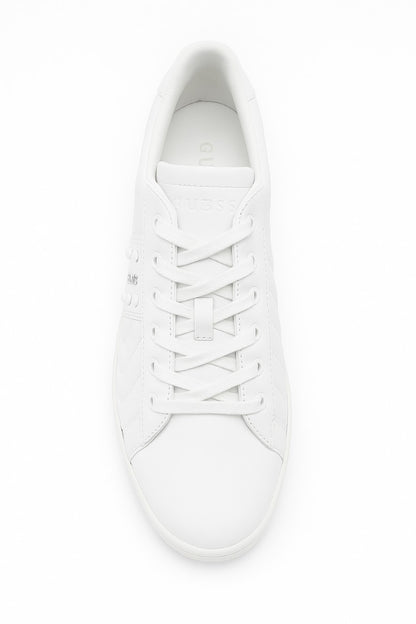 GUESS Quilted Low-Top Sneakers (White / Lace-Up)-Size: EU: 42 PK: 8