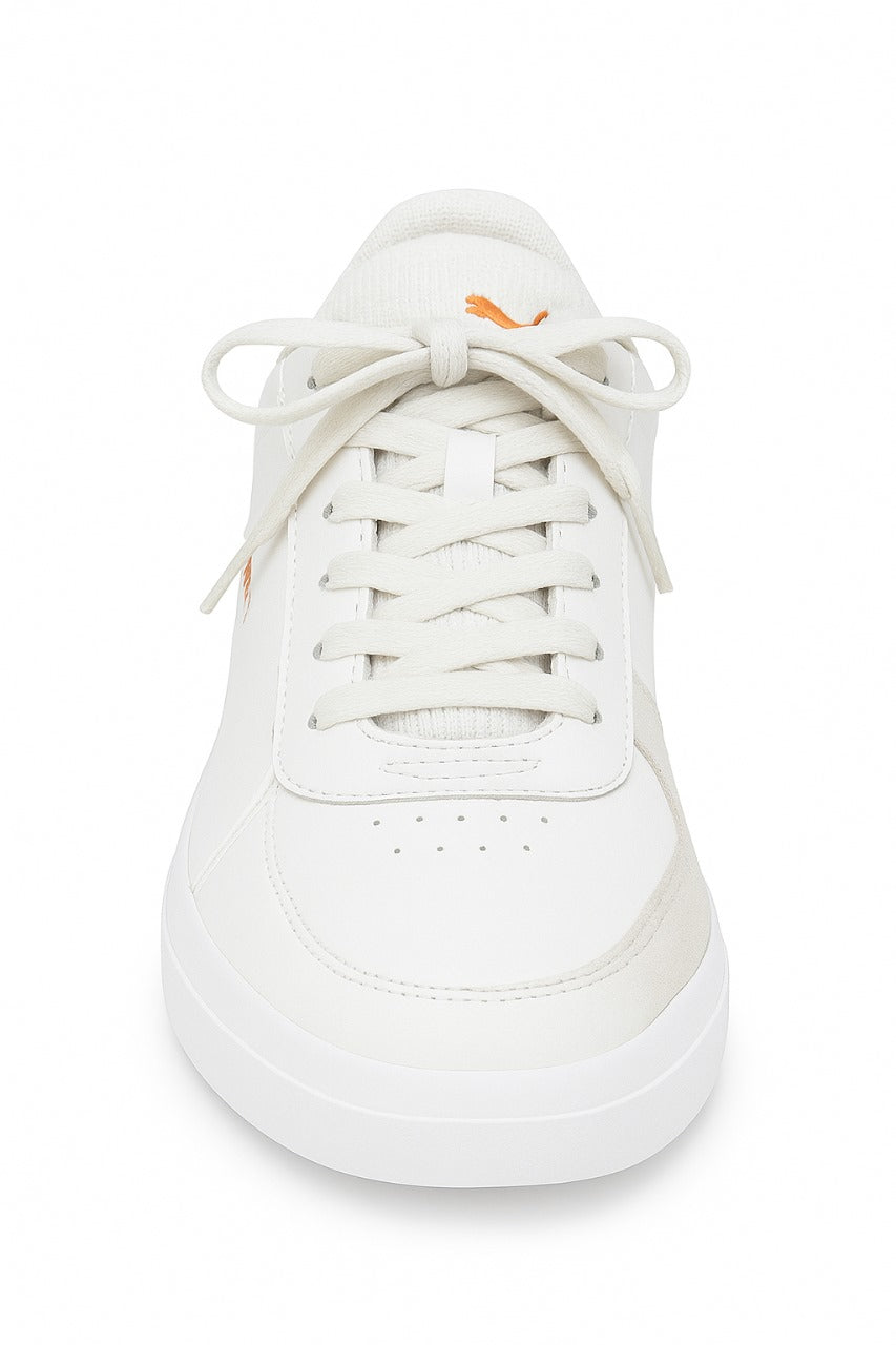 Puma Carina Street Sneakers (White / Black Stripe – Pink Detail)-Size: EU: 40 PK: 7